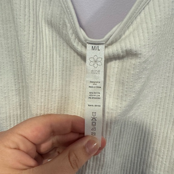 White ribbed seamless bodysuit - Picture 3 of 3